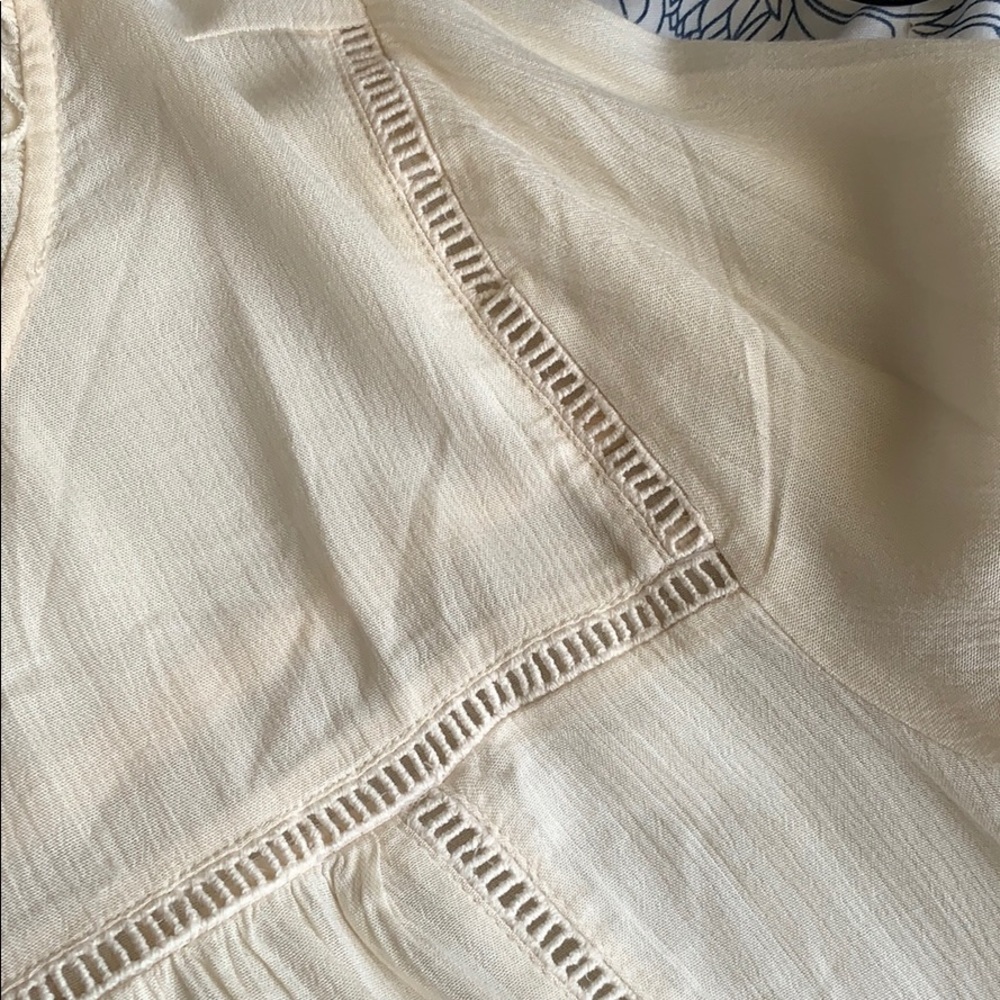 NWT OLD NAVY cream boho peasant blouse - Picture 3 of 13